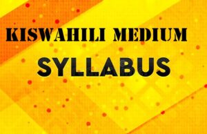 Syllabus for Primary Education - Kiswahili Medium Schools