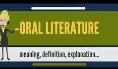 Forms of Oral Literature