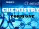 Chemistry Form One Notes Chemistry Form One Notes Scientific Procedures