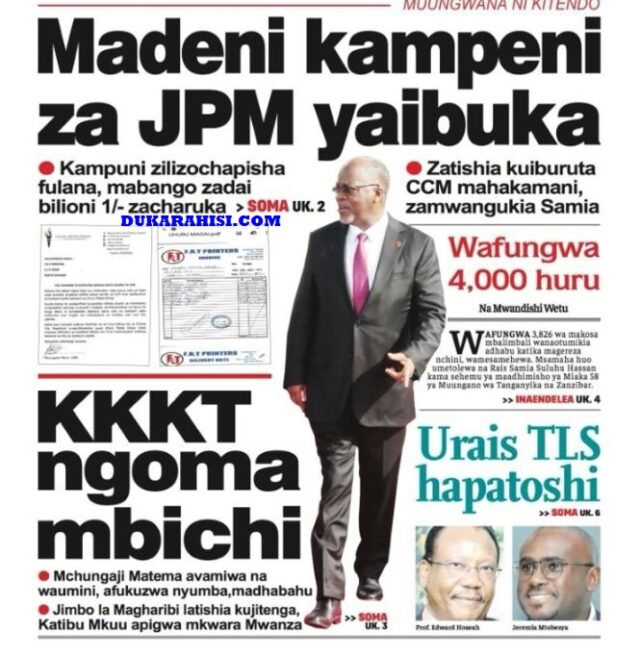 MAGAZETI YA LEO Newspapers Headlines April 27