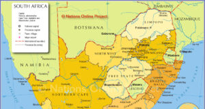 THE HISTORY OF SOUTH AFRICA Map of South Africa