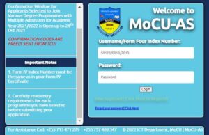 MOCU Online Application System | Apply Now