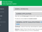 University of Iringa UoI Online Application System | Apply Now