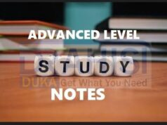 ADVANCED LEVEL FULL NOTES ON ALL SUBJECTS (FORM 5 AND 6)