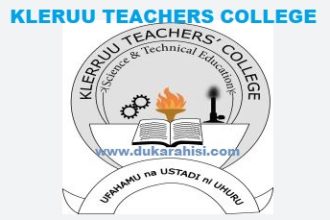 Kleruu Teachers College Joining Instruction - Chuo Cha Ualimu Kleruu 2023