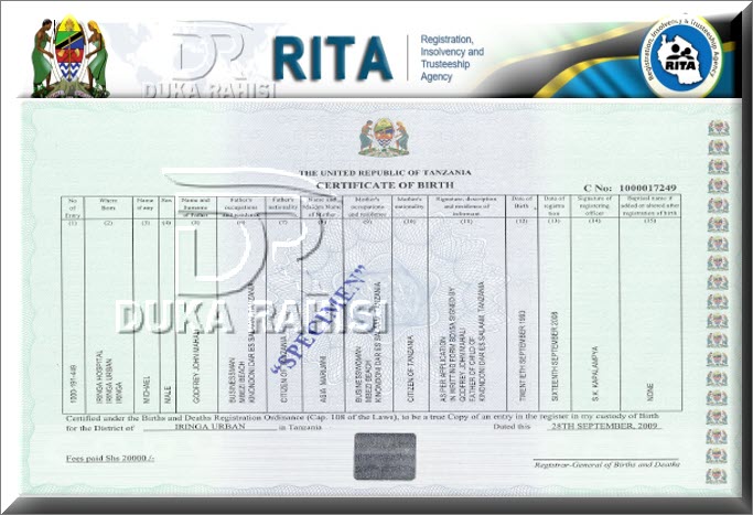 Rita | Jinsi Ya Kupata Cheti Cha Kifo Tanzania 2023