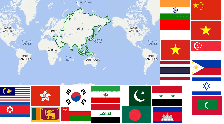 List Of Asian Countries By Population 2023