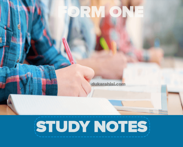 Mathematics Full Notes For Form Four – All Topics